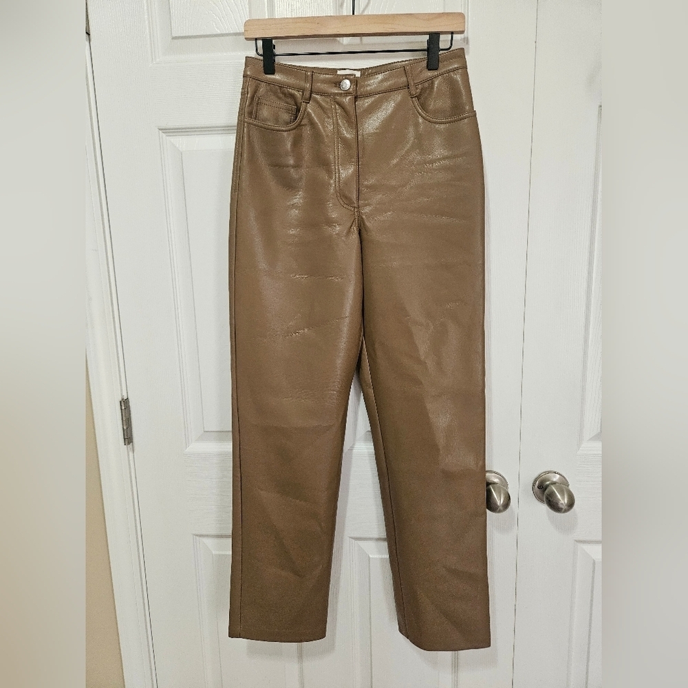 Wilfred Faux Leather Pants 8